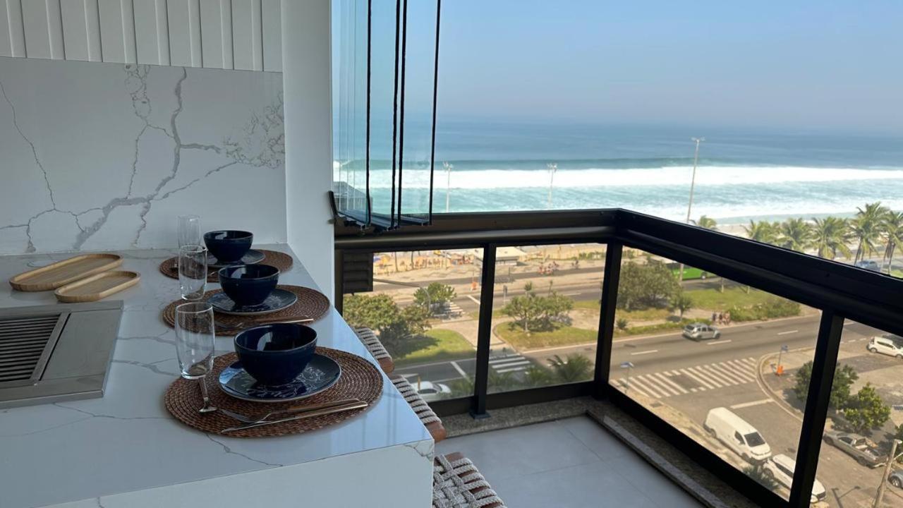 Lindo Apto No Melhor Lugar Da Barra Da Tijuca! Com Uma Vista De Tirar O Folego, Frente Para O Mar! Totalmente Equipado E Decorado Ao Lado Dos Melhores Hoteis E Quiosques Da Barra! Portaria 24H, Piscina, Sauna, Jacuzzi, Academia, Garagem, Wi-Fi, Lavan Rio de Janeiro Dış mekan fotoğraf